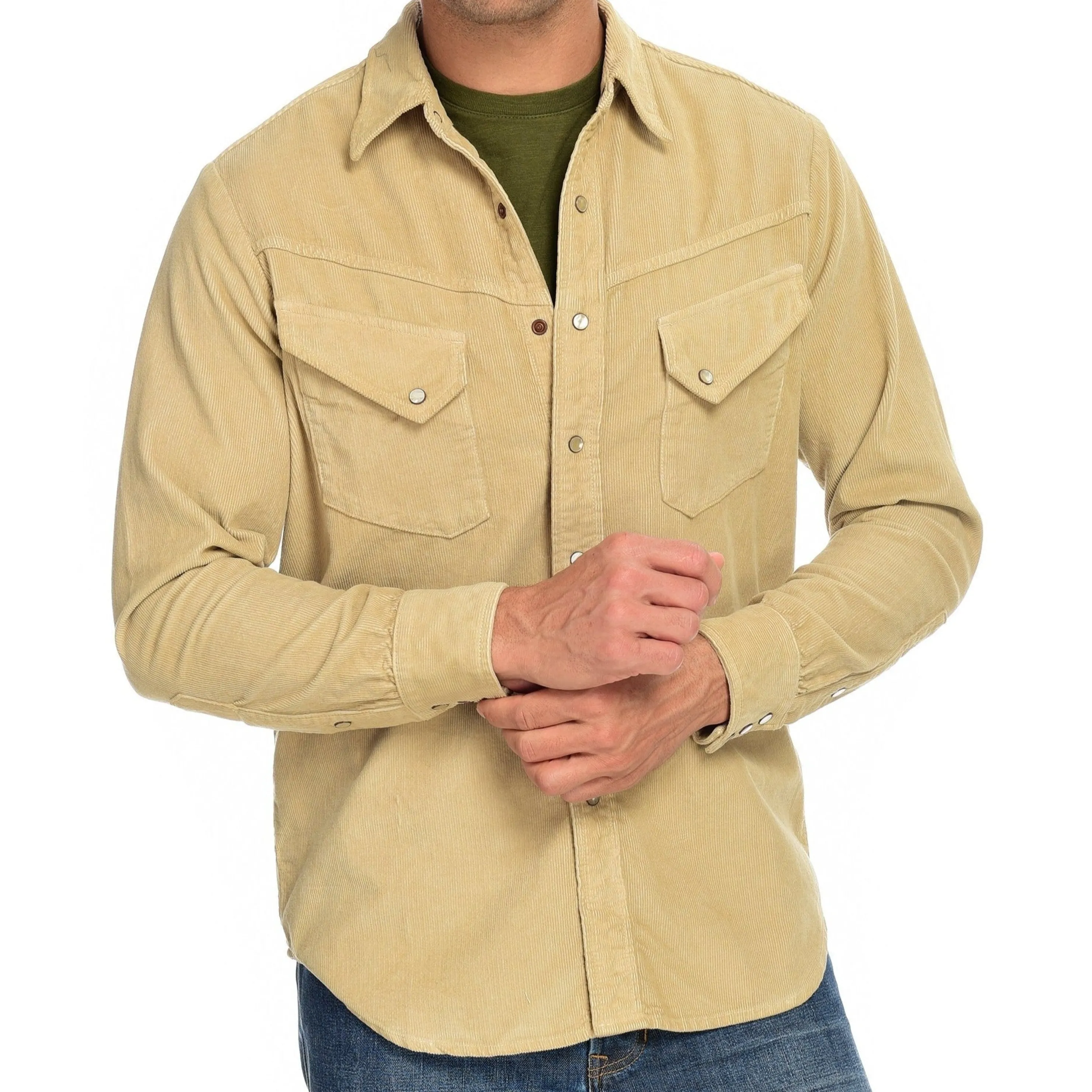 Clearance Corduroy Shirt Men Tops
