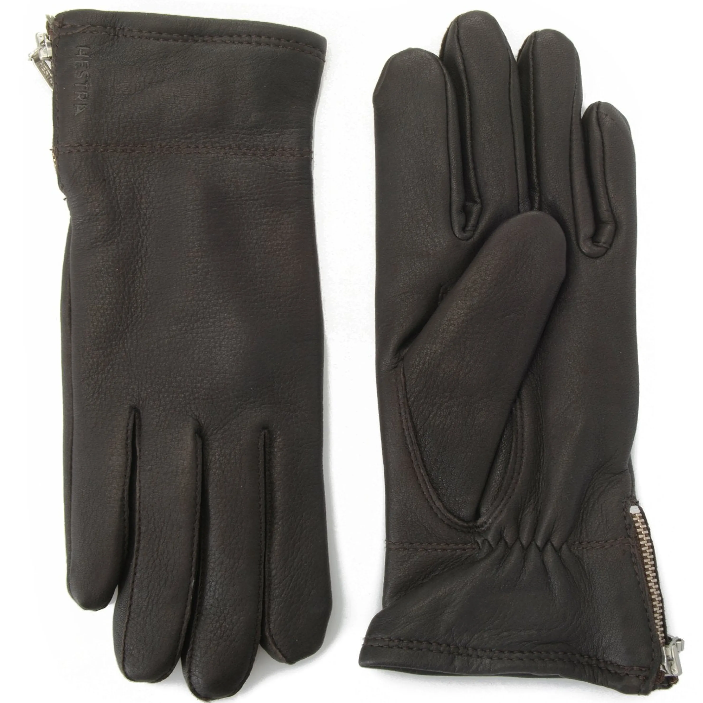Online Hestra Charlene Deerskin Leather Zip Gloves Women Outerwear