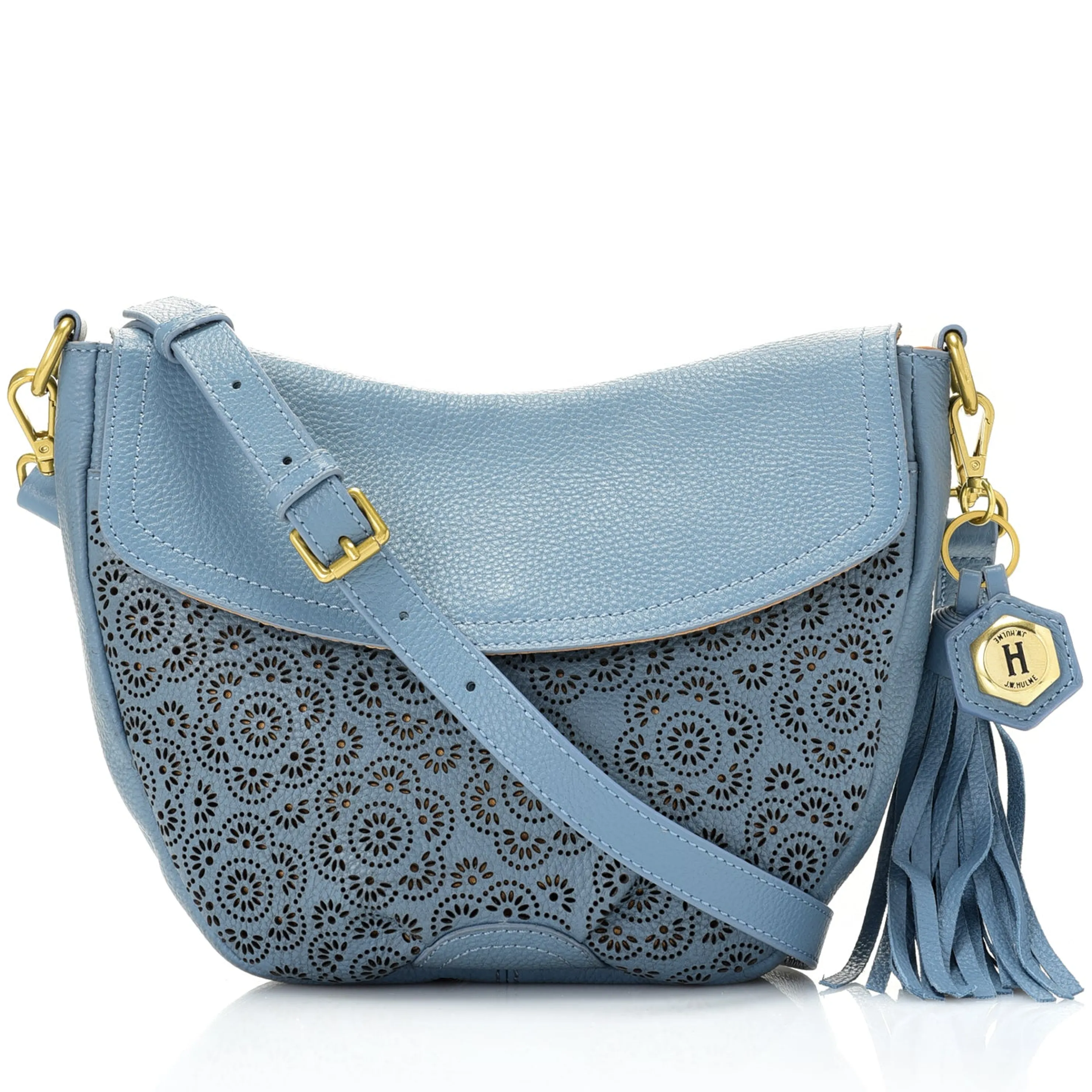 Discount Leah Perforated Leather Crossbody Crossbody